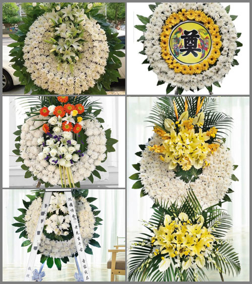 贵州六盘水盘县两河街道城关箐村花圈速递